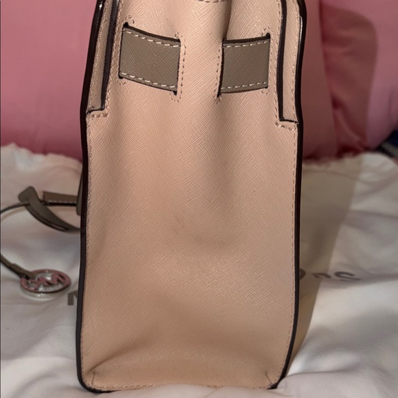 Michael Kors Pink and Brown Satchel - Picture 9 of 13